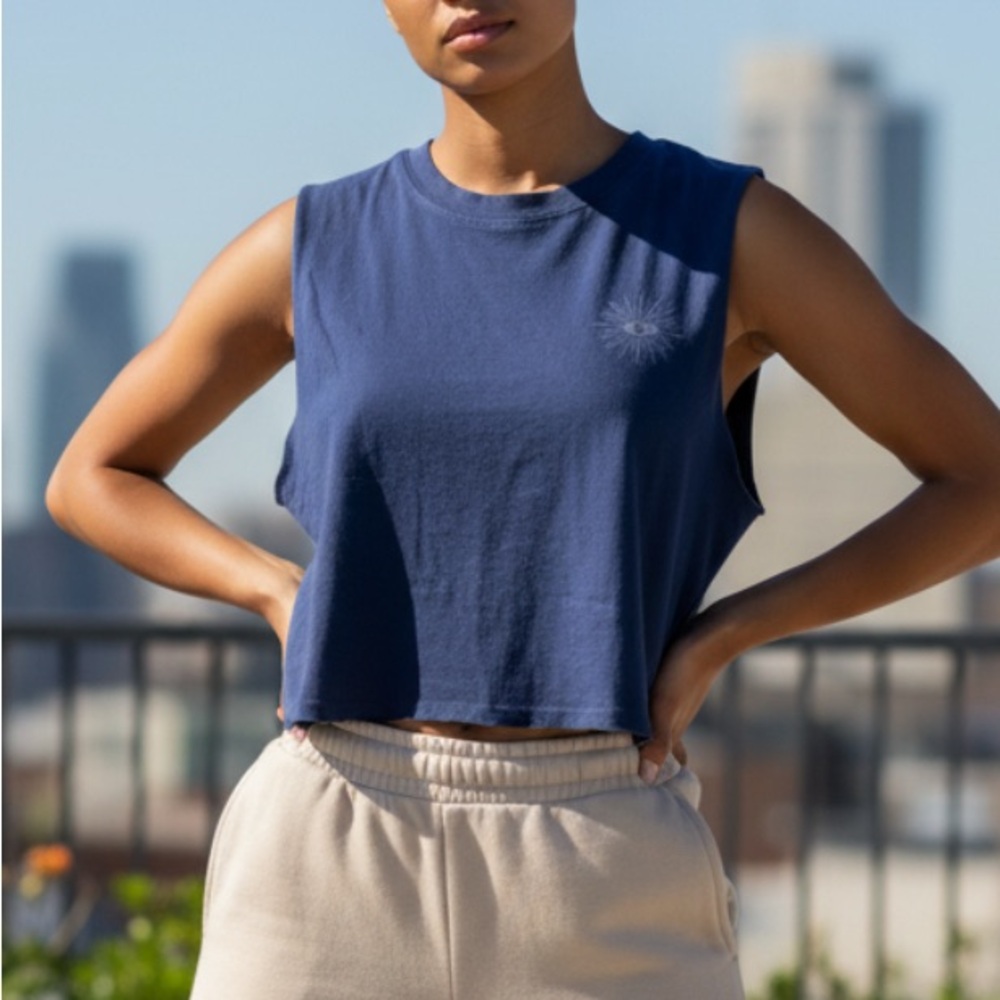 Spiritual Gangster Cropped Tank, sz M